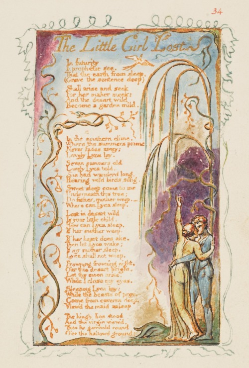 the little girl lost by William blake