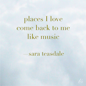 sara teasdale poetry places earth song nature poems