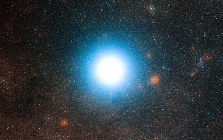 picture of alpha centauri and other stars