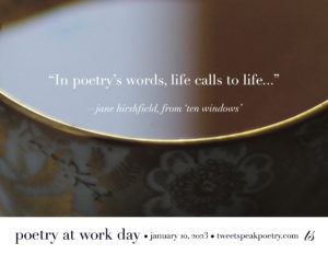 Poetry at Work Day poster 2023