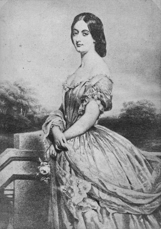 portrait of a woman in the mid 1800s 