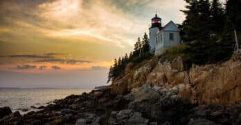 Bass Harbor Lighthouse Emerson Concord Hymn