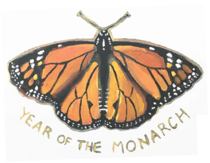year of the monarch badge