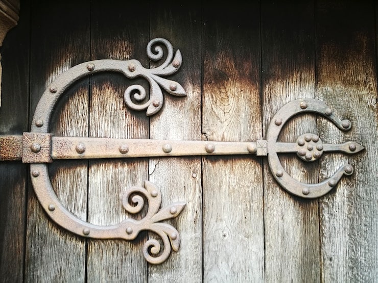medieval door hinge