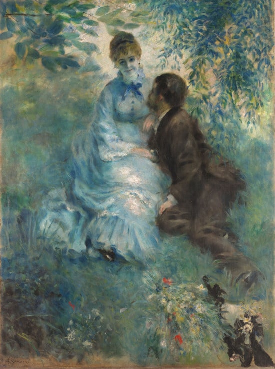 two lovers lay in a meadow