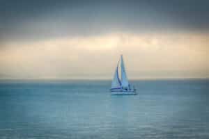 sailboat on open water