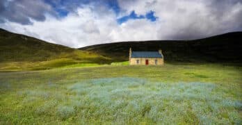 lone house in field